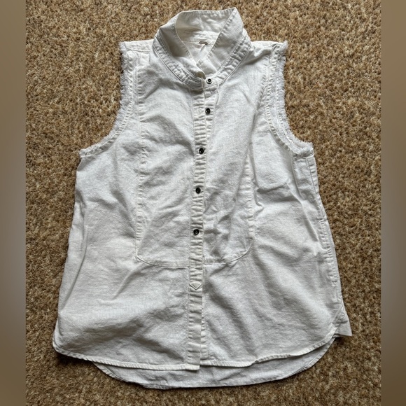 Free People Other - Free People Happy Hour Stripe Button Down Top Yellow Combo NWT